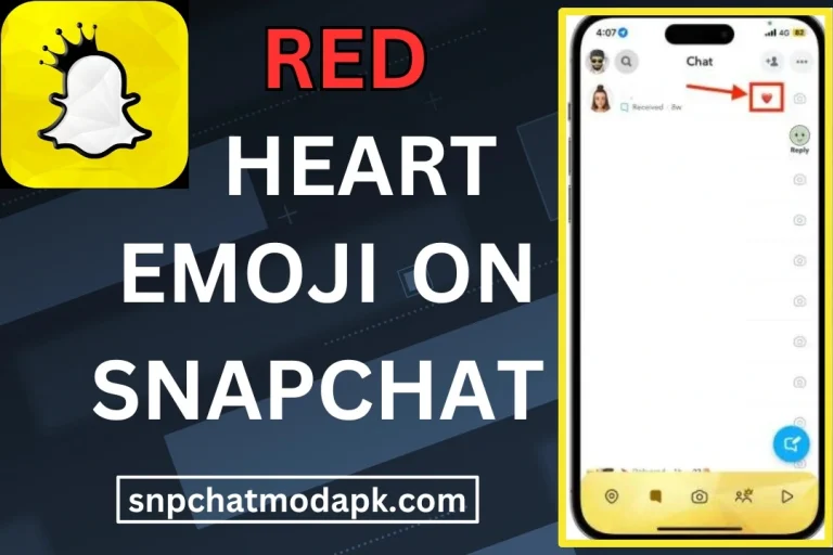 Red Heart emoji on Snapchat